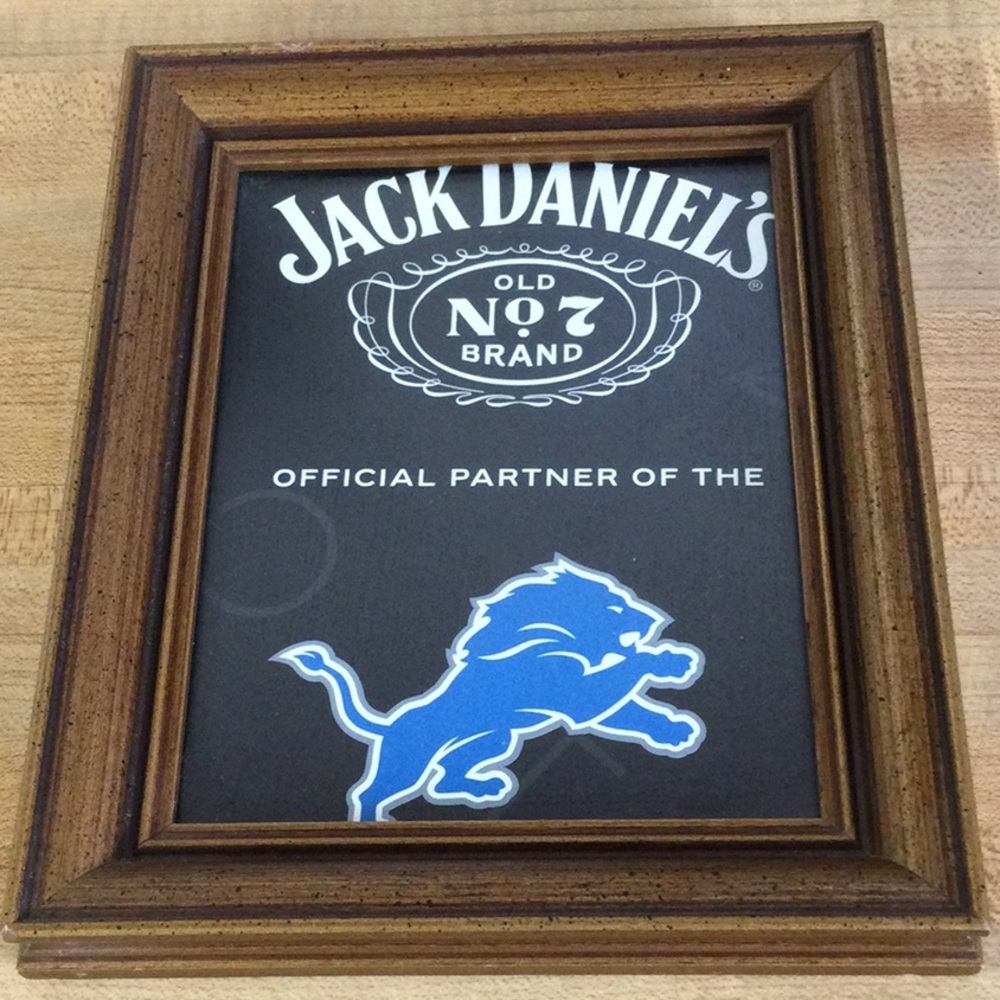 Jack Daniels Lion’s Picture frame